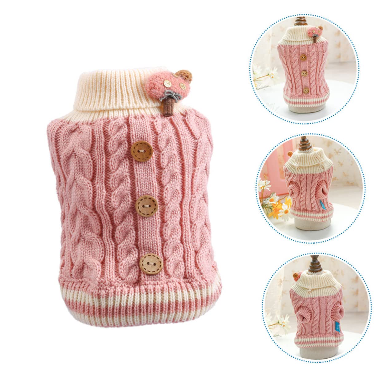 SUPVOX 4 Uds Chaleco De Algodón para Cachorros Ropa Elegante para Cachorros Suéter para Mantener Abrigado para Perros Chaqueta Cálida Suéteres para Suéteres para Perros