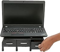 Vista 2 de Mind Reader ' Perch' soporte y organizador de escritorio para PC, computadora portátil, iMac, talla única , Negro