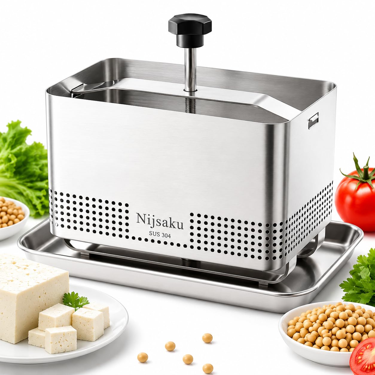 Photo 1 of Nijsaku Tofu Press & Paneer Maker - Stainless Steel