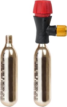 GORIX LF0102R-01 Rescue CO2 Cylinder Adjustable Dial Regulator Adapter CO2 Cylinder Set of 2 Compatible with U.S. and French Formula
