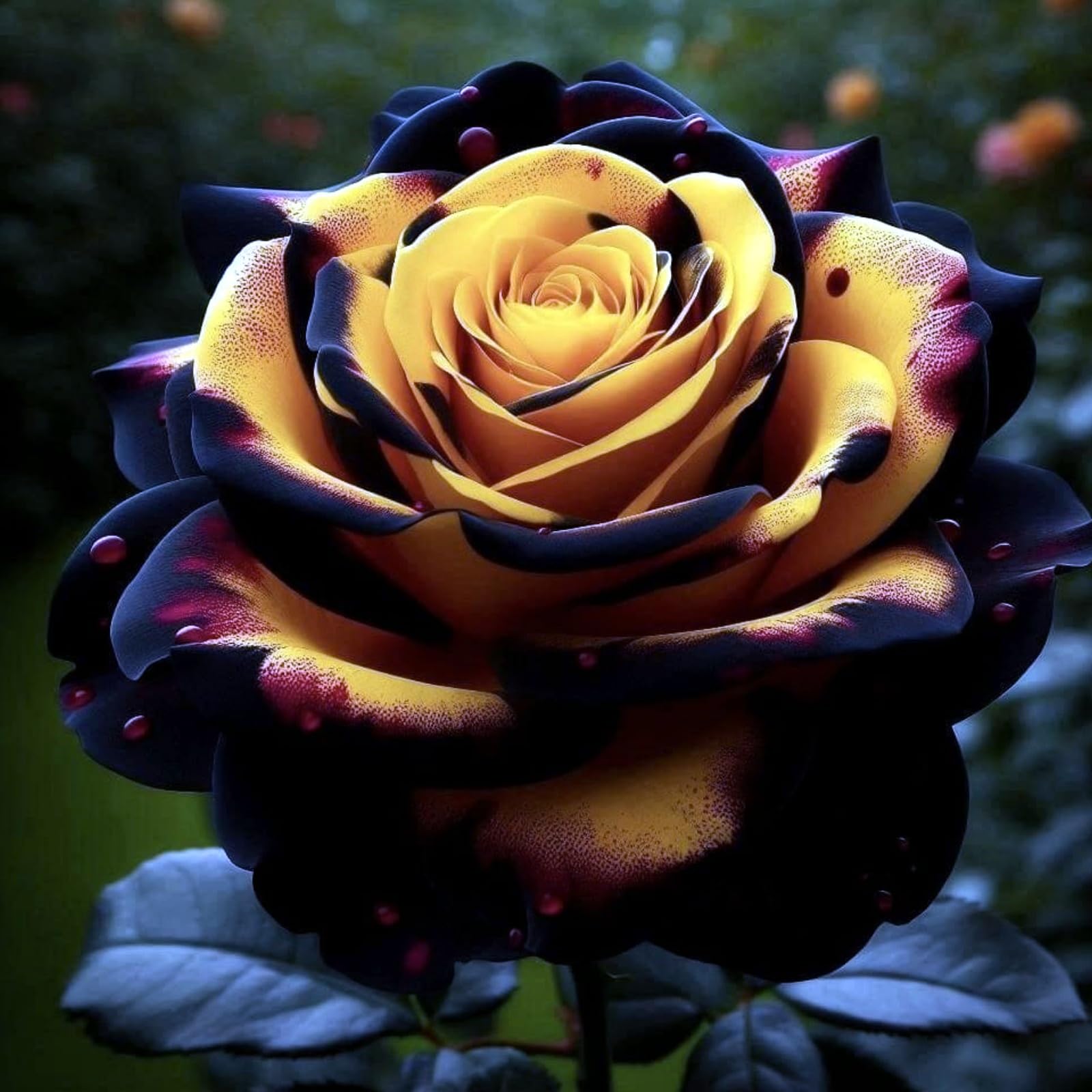 Display Rose Rhizome, Hardy Perennial, Garden Decoration, No Watering Required, Professional Planting, Suitable for Spring and Autumn-1 Rhizome-F