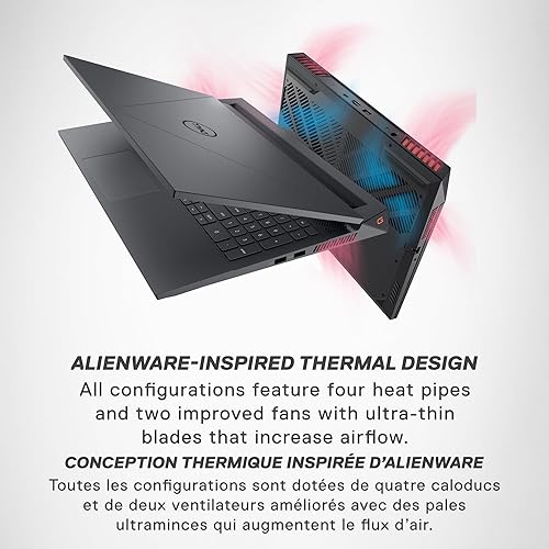 Miniatura 6 de Dell Laptop para juegos G15 5535 - Pantalla FHD de 15.6 pulgadas (1920x1080) 165Hz 3ms, procesador AMD Ryzen 7-7840HS, 16 GB DDR5 RAM, 512 GB SSD,