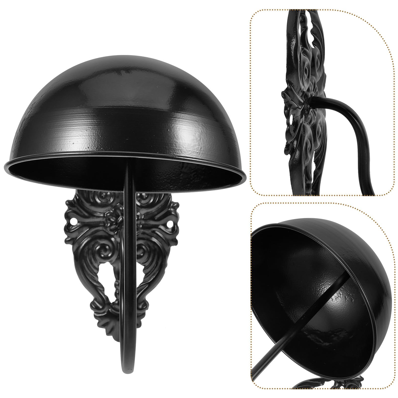 Expositor de Sombreros de Pared Metálico Negro, Perchero para Gorras de Béisbol, Soporte de Pared Compacto para Almacenamiento en Hogar y Tienda, 1 Pieza