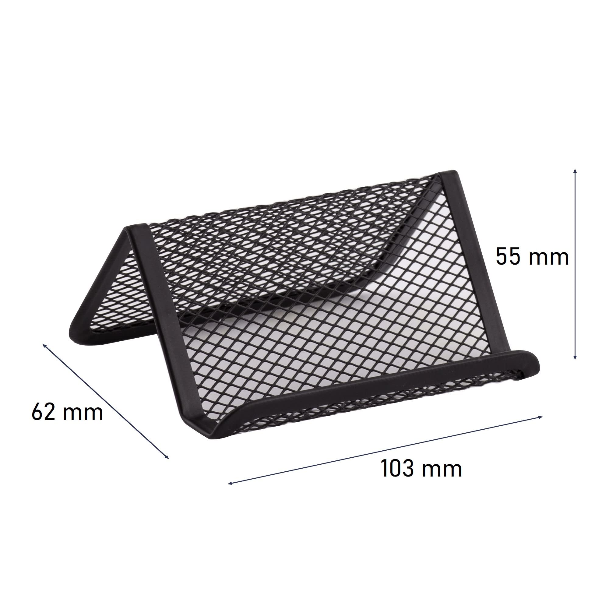 D.RECT Business Card Holder Metal Mesh Black