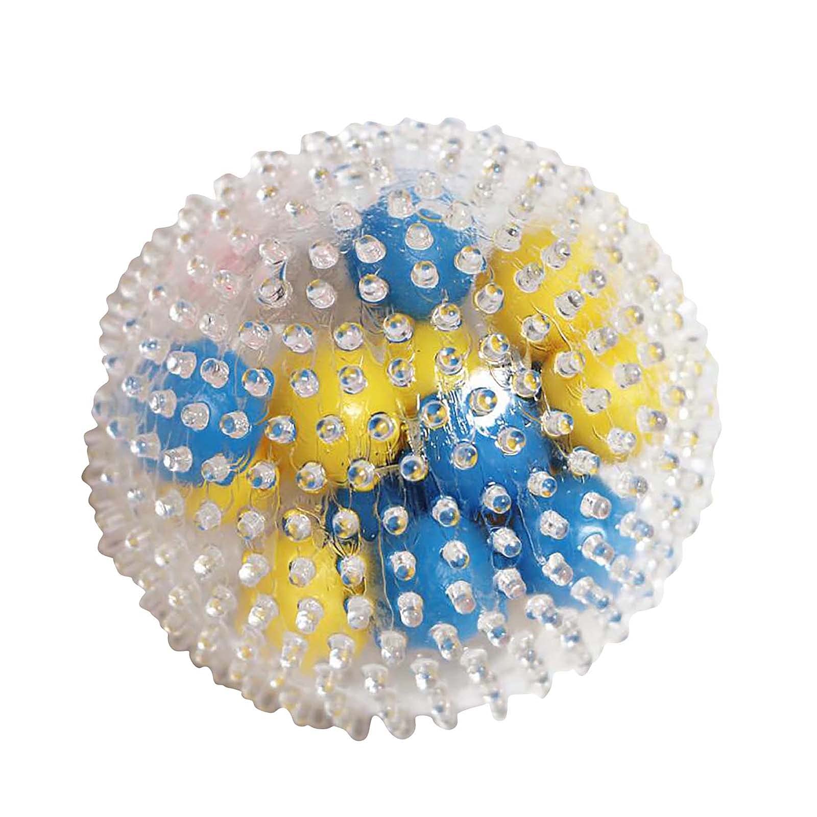 Calvinbi Slow Rising Squeeze Ball For Toy, Bead Ball Vent Decompression Burr Flower Seven Colored Burr Ball Vent Ball Toy