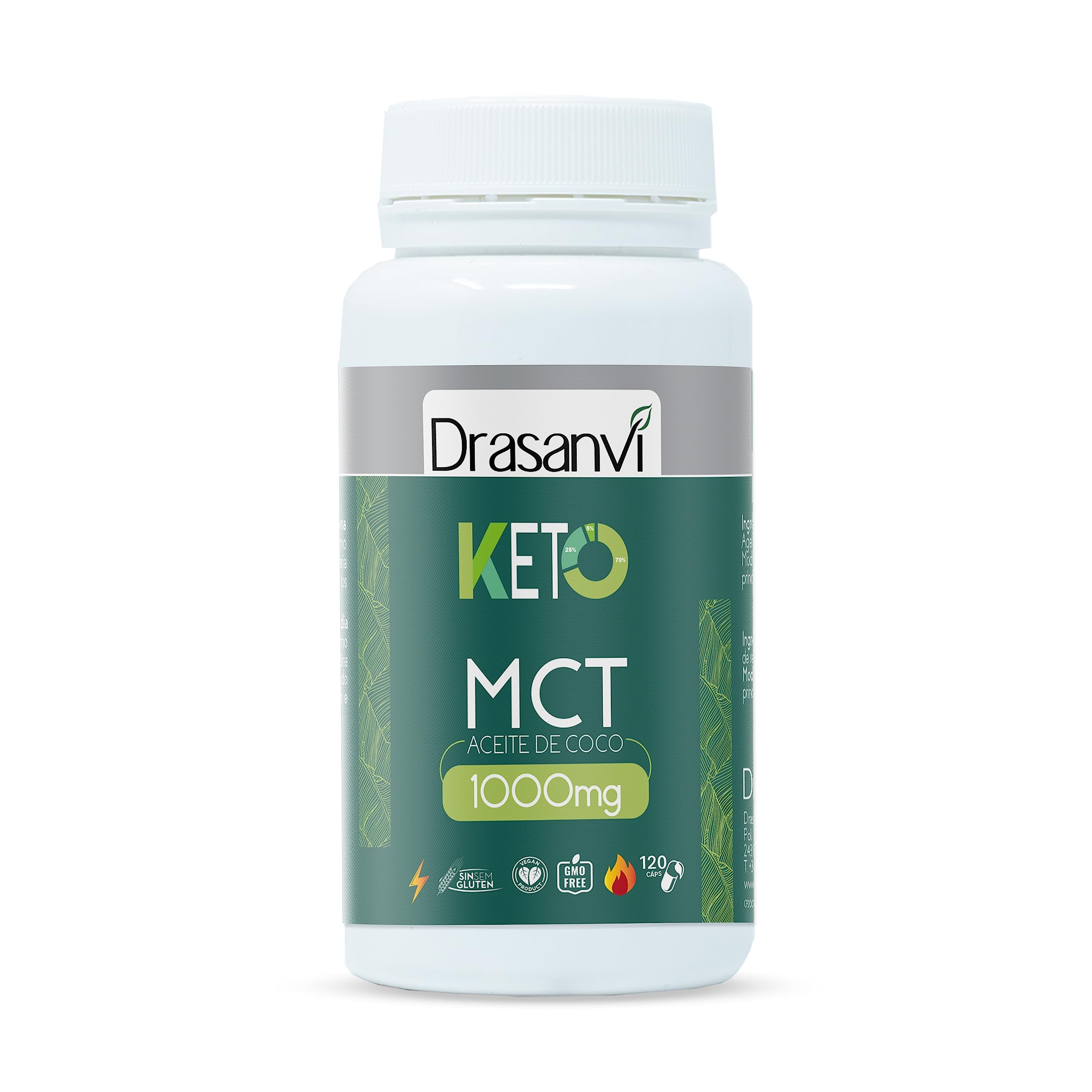 Drasanvi MCT OIL 120 CAPSULAS KETO