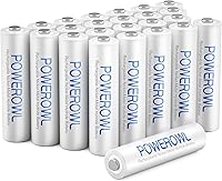 Vista 9 de POWEROWL Pilas recargables AAA, baterías AAA recargables de 1000 mAh, alta capacidad, 1.2 V, NiMH, baja autodescarga, batería AAA recargable