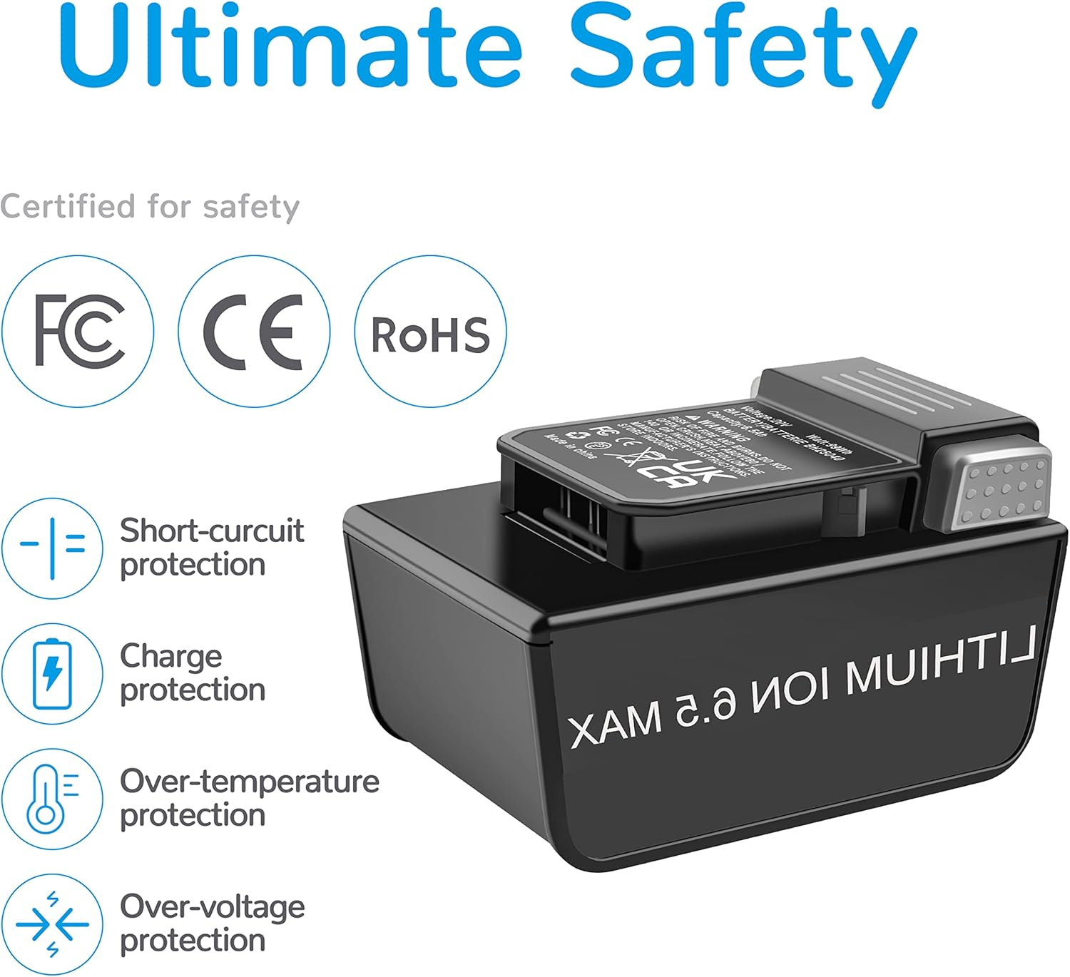 130Wh 6.5Ah BH53420V Battery BH25040 BH29040V for Hoover Onepwr/One Power Emerge All Cordless Vacuum Cleaner