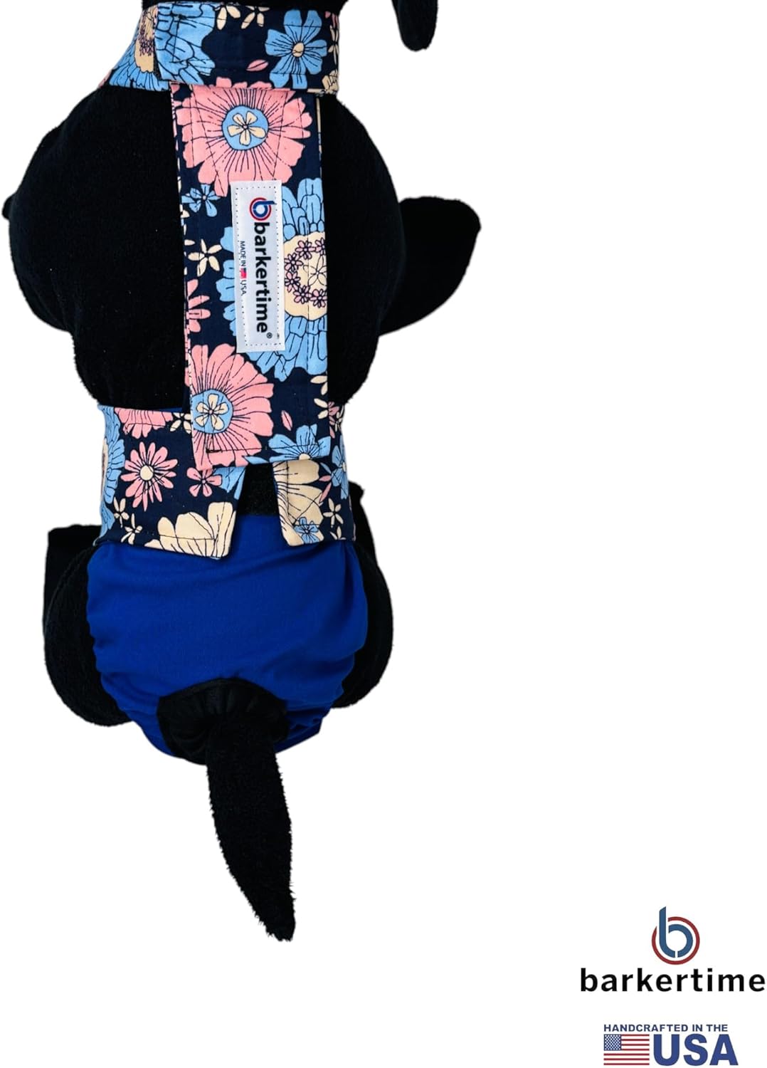 Color Me Petal Dog Diaper Overall, XXL, Without Tail Hole - Made in USA