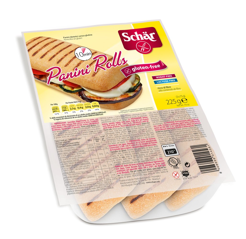 Schar gluten free panini rolls 225g