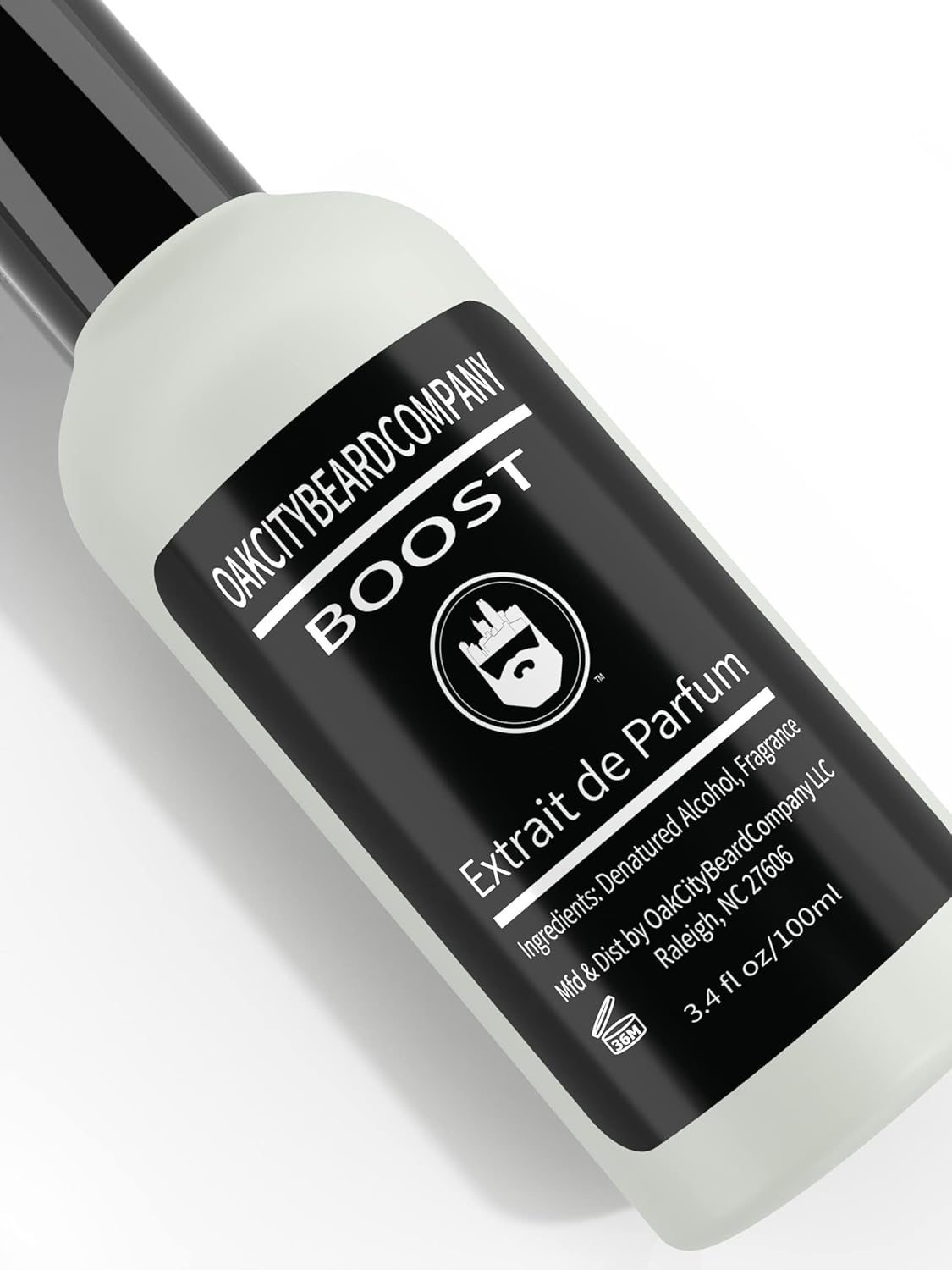 Oak City Beard Company Boost - (3.4oz-100ml) - Cologne - Extrait de Parfum - Woody - Cedarwood - Sandalwood - Dry - Velvety - Amber - Perfume
