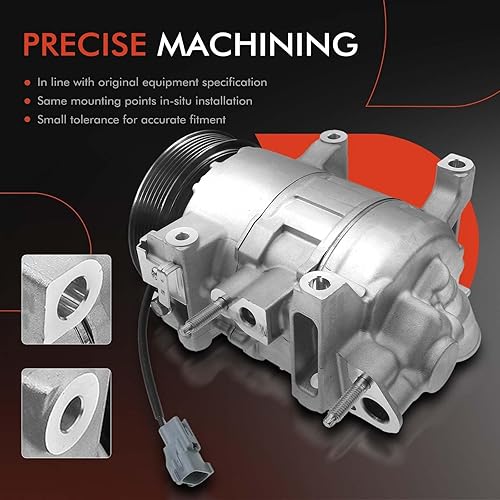 Miniatura 5 de A-Premium Compresor de aire acondicionado con embrague compatible con Chrysler 300 y Dodge Charger 2014-2021, Challenger 2015-2021 3.6L