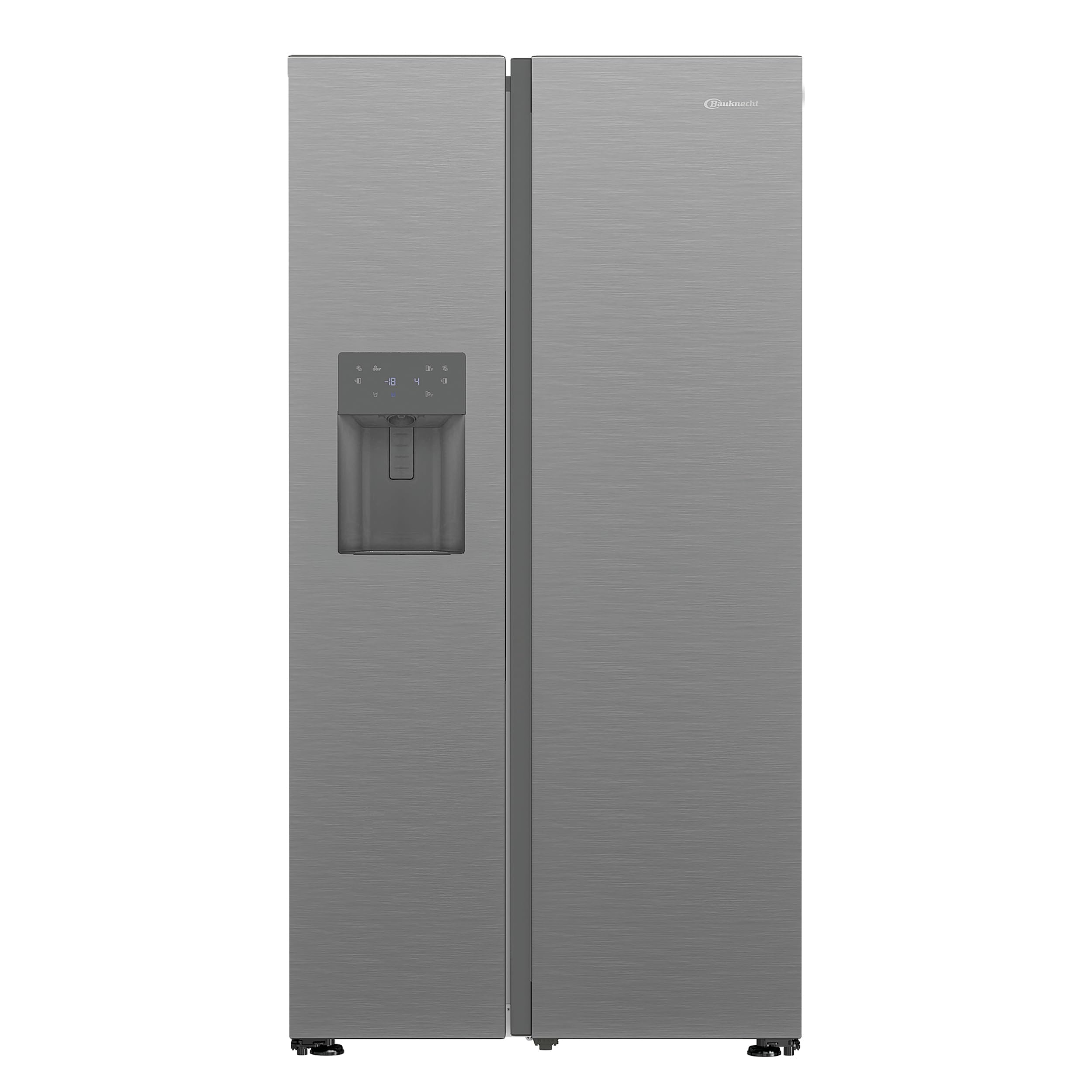 Bauknecht SBS IW E90 Pearl Side by Side Kühl-Gefrierkombination/ 25 Jahre nachgewiesene Zuverlassigkeit und Lebensdauer-Inverter Kompressor/Wasser- und Eiswürfelspender/Dual Cool Total NoFrost