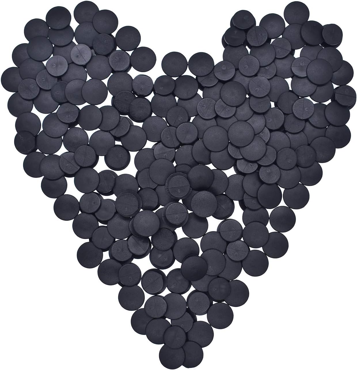 YEALQUE 250pcs Black Buckle Plastic Button Accessories Charm Backs For Flat Shoe Charms and Wristband Charms Back Factory DIY Ornaments