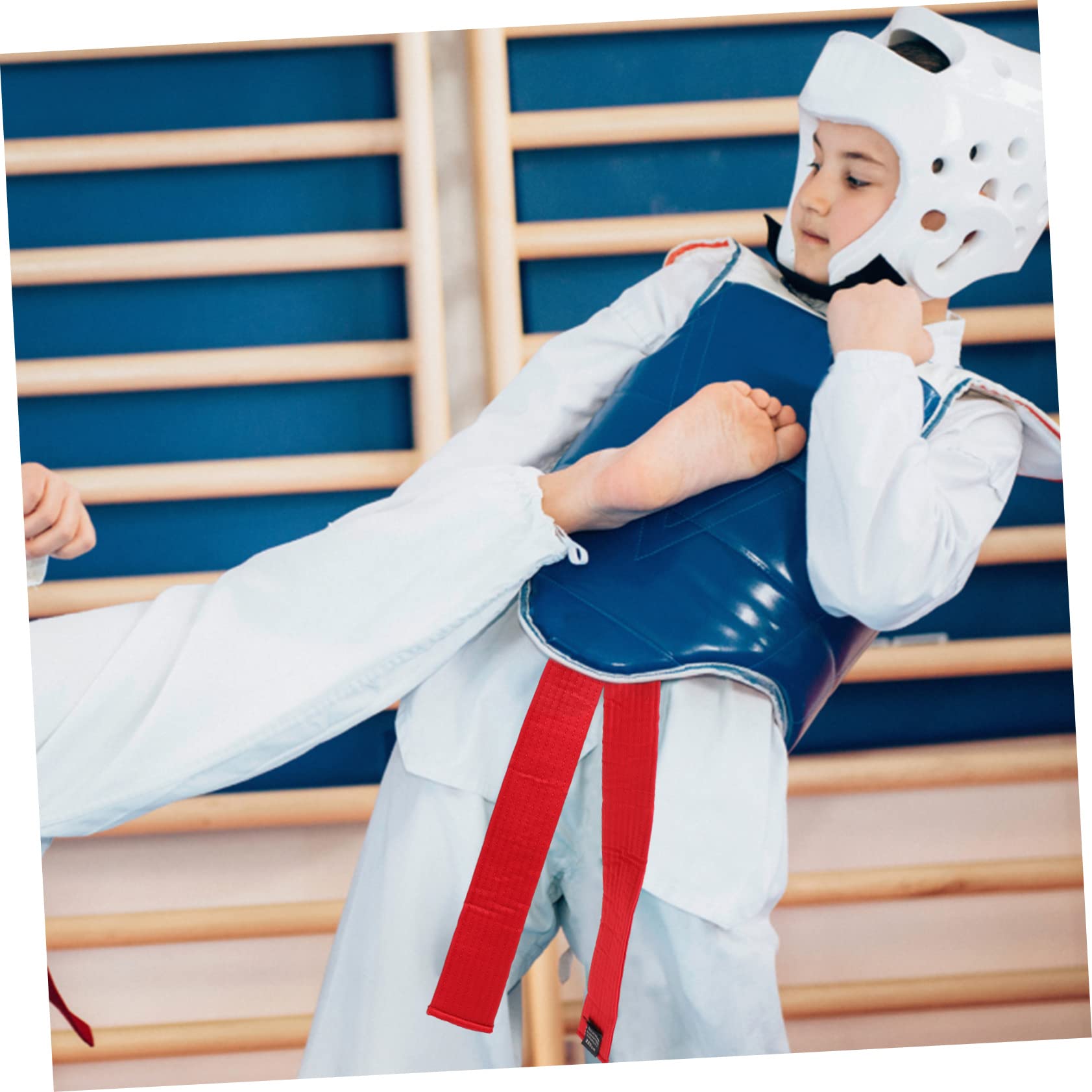 ibasenice 6 Cinture da Taekwondo Traspiranti e Delicate sulla Pelle Leggere e Resistenti in Cotone per Allenamento e Gradi