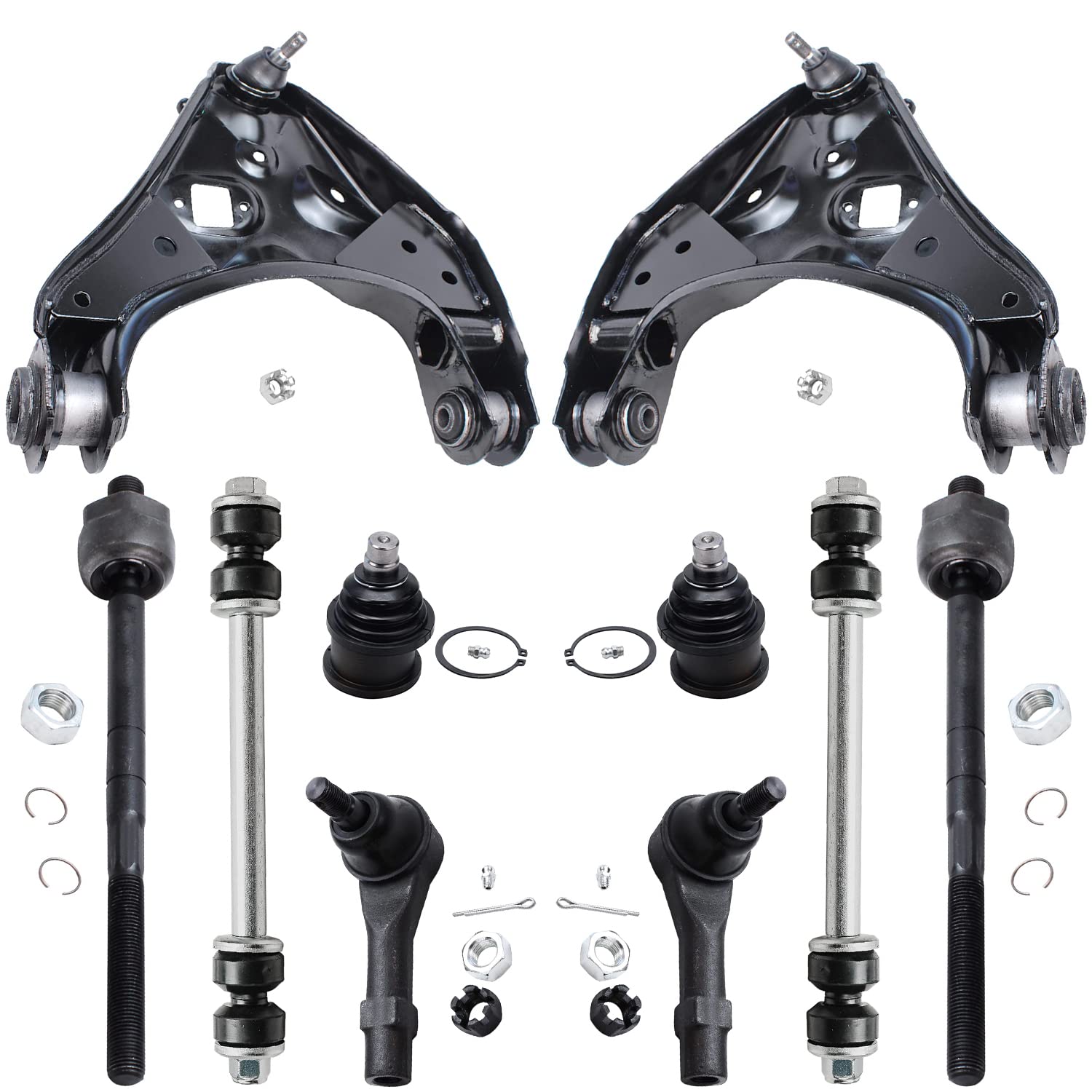 Detroit Axle - 10pc Front End Suspension Kit for Ford Ranger Explorer