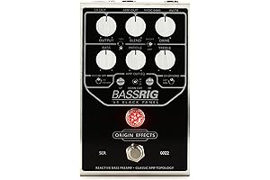 BassRig '64 Black Panel Bass Preamp Pedal: Authentic Origin Effects for Enhanced Bass Performance
