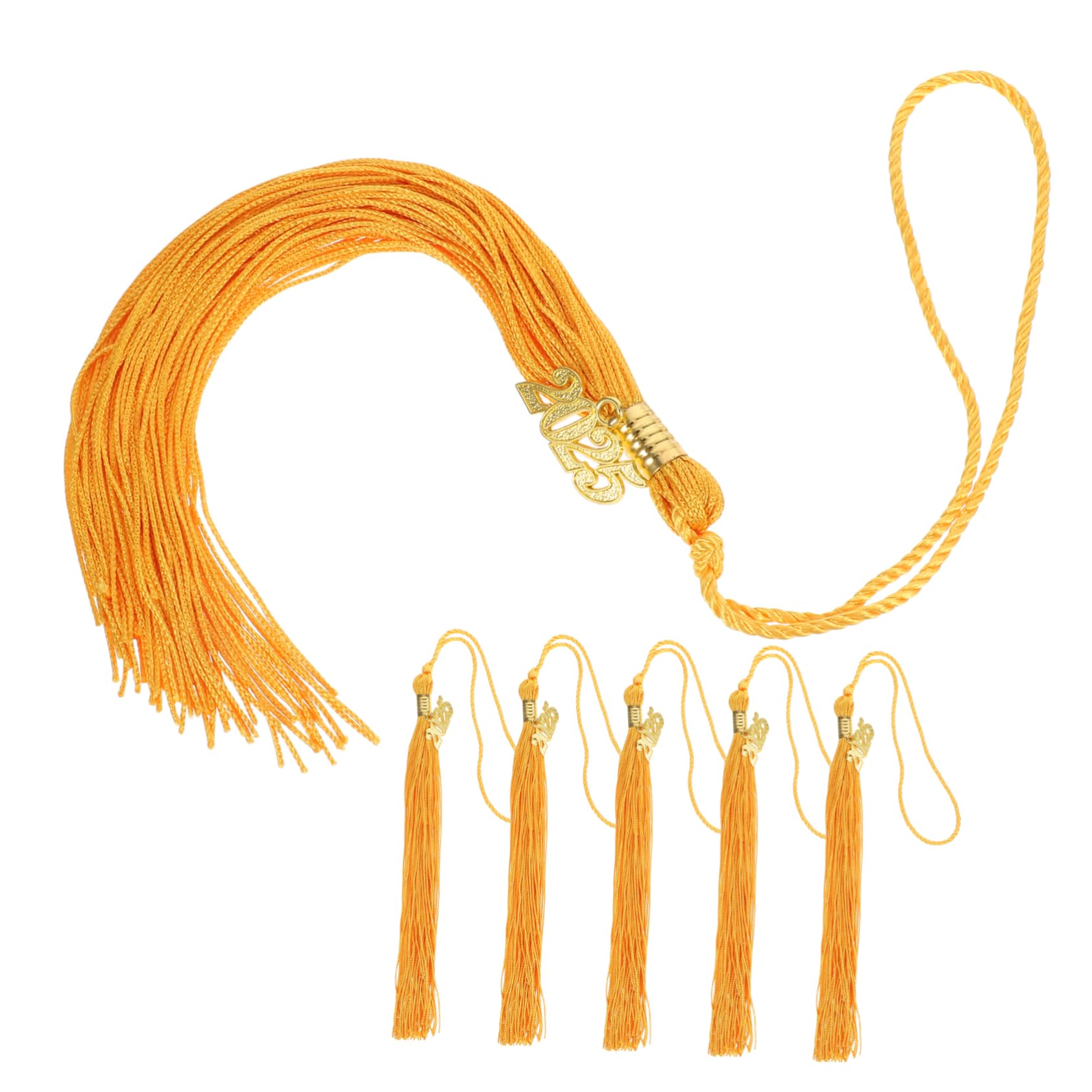 CORHAD 6pcs Soft Graduation Cap Tassels Easy Install Graduation Charm for Parties Delicate Hat Decoration