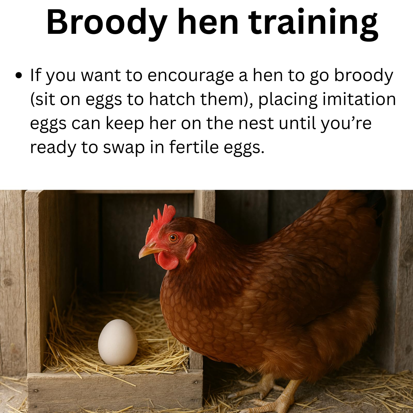 Lot de 6 œufs de poule en caoutchouc lesté pour inciter à pondre ou empêcher de manger des œufs (6 œufs)