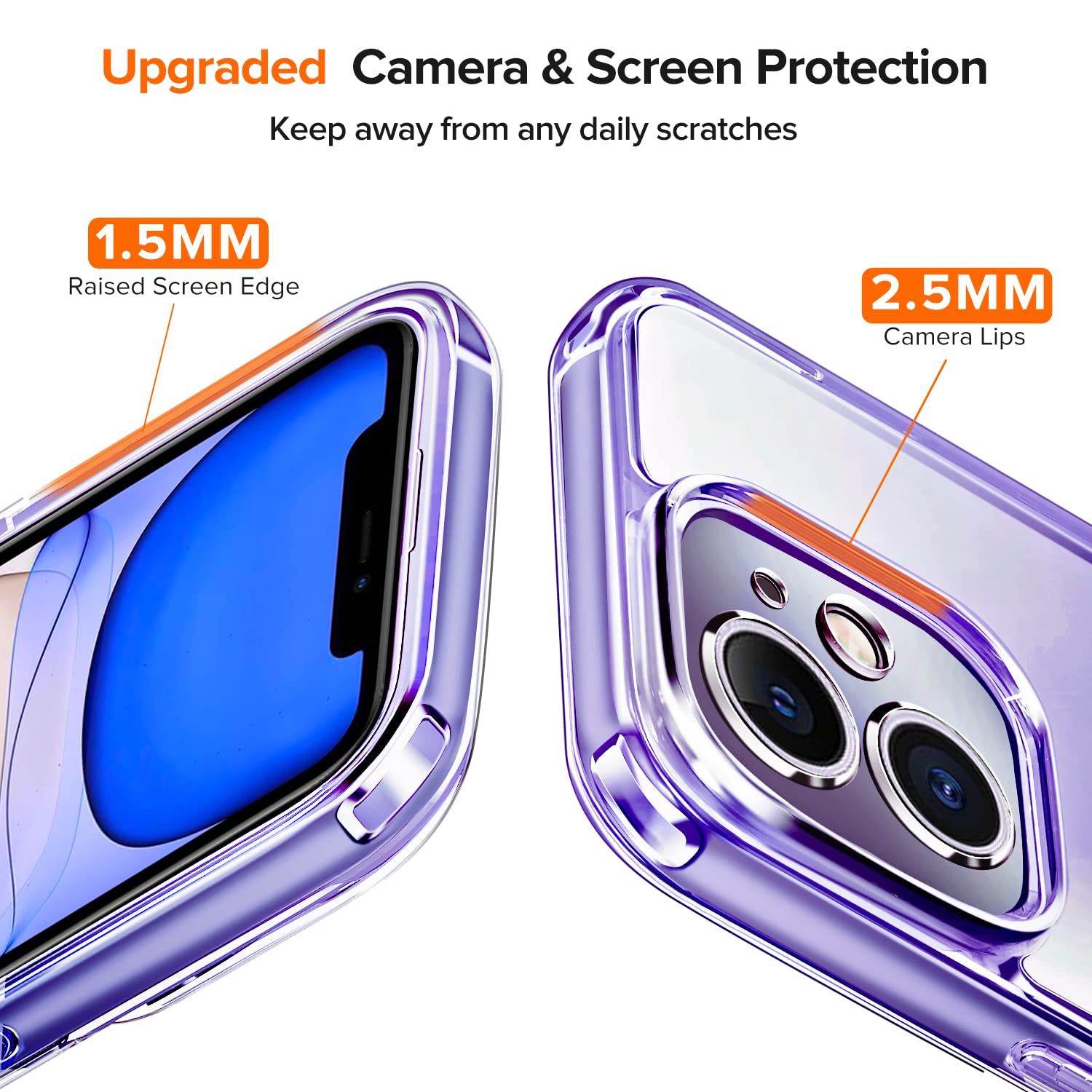 IVoler Cover Trasparente Anti-ingiallimento Per IPhone 13 Mini – Con Protezione Fotocamera – Paraurti Antiurto - 4