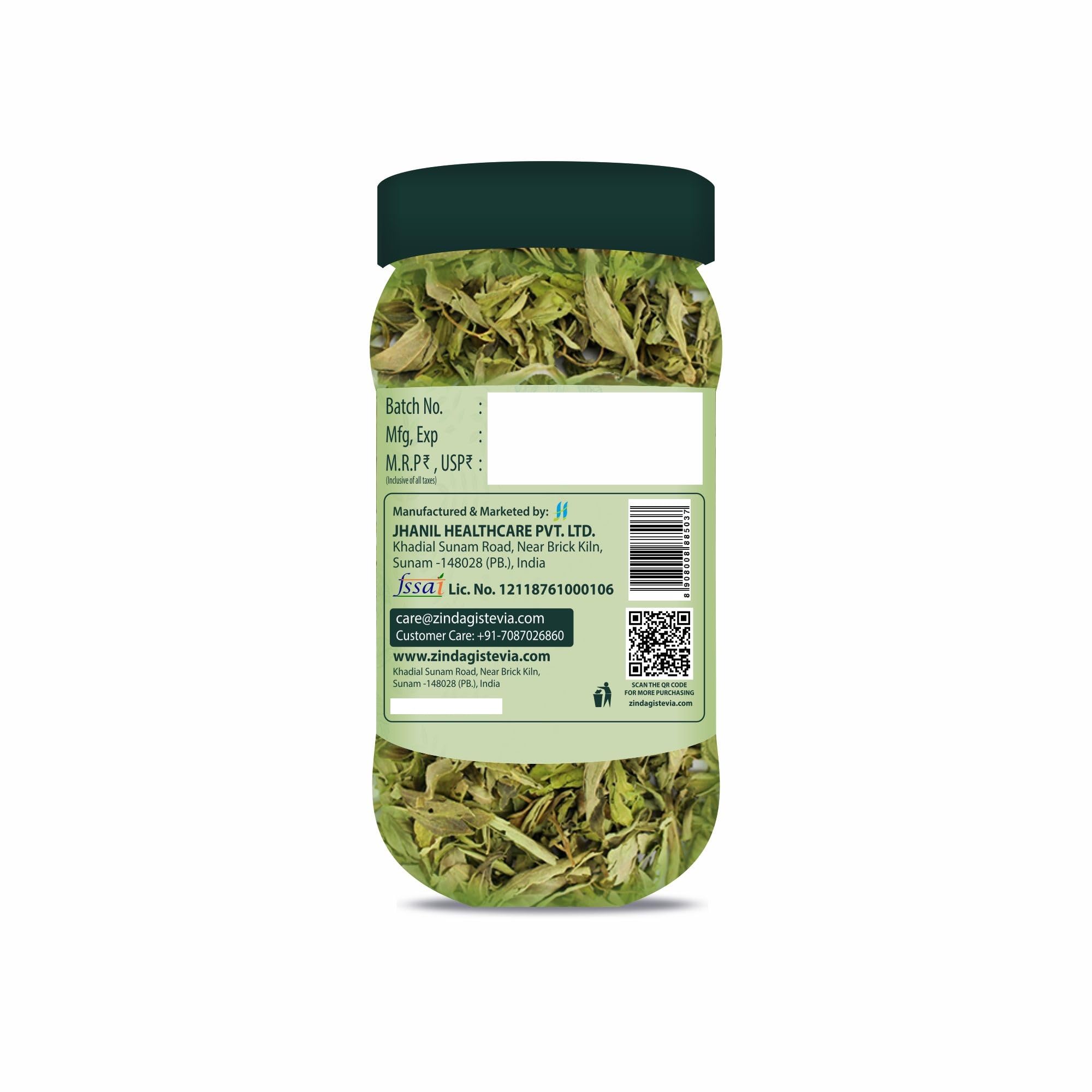 Zindagi Stevia Leaves | Stevia Plant Dry Leaves | Natural Sugar Free | 175GM 2