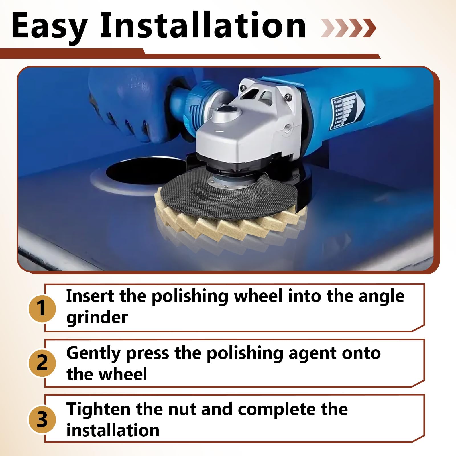 Angle Grinder Buffing Wheels - 12 Pack -6
