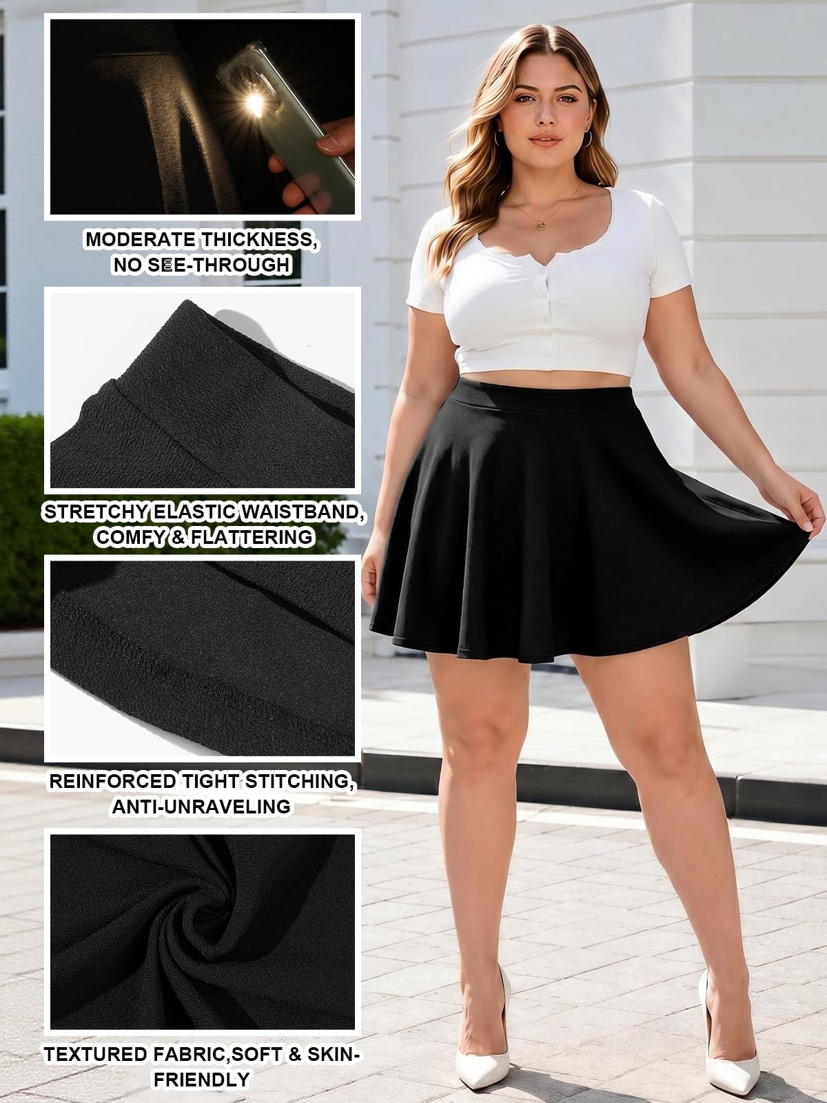 Moon Wood Spódnica Kobiety Basic Mini Skirt