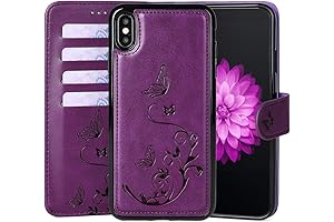 iPhone XR Wallet Case with 4 Card Holder for Women