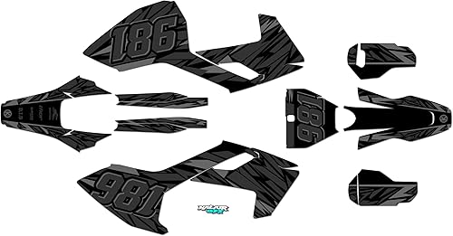 Kit de gráficos para Husqvarna TC125, FC250, FC350 y FC450 (2016-2018) serie Twitch Smoke 16 mil - Adhesivo de motocicleta Dirt Pit Bike, calcomanía