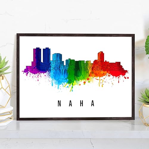 Miniatura 8 de PERA PRINT Póster de Japón, póster de Japón-Saitama, ilustración de Japón Skyline City, póster de horizonte moderno, impresión de paisaje urbano y