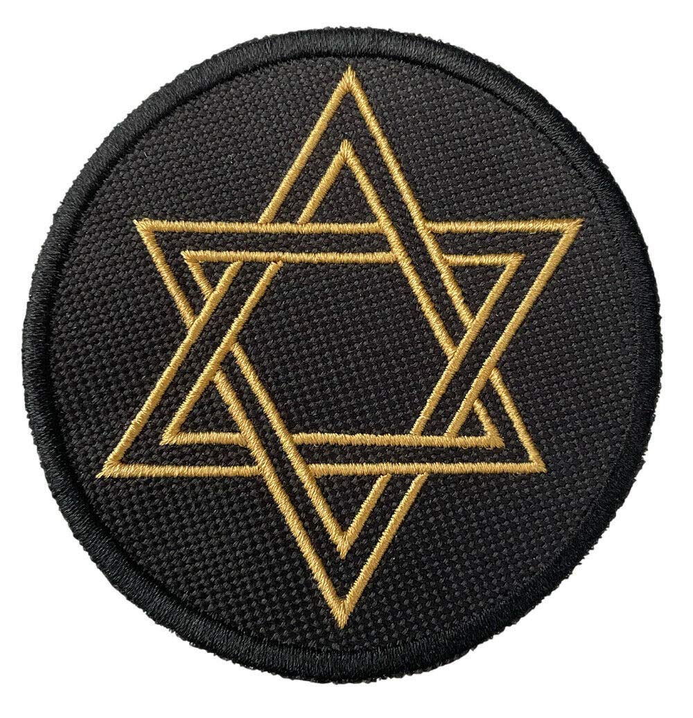 Smartbadge® Star Of David Jewish Judaism Embroidered Sew or Iron on Patch (A)