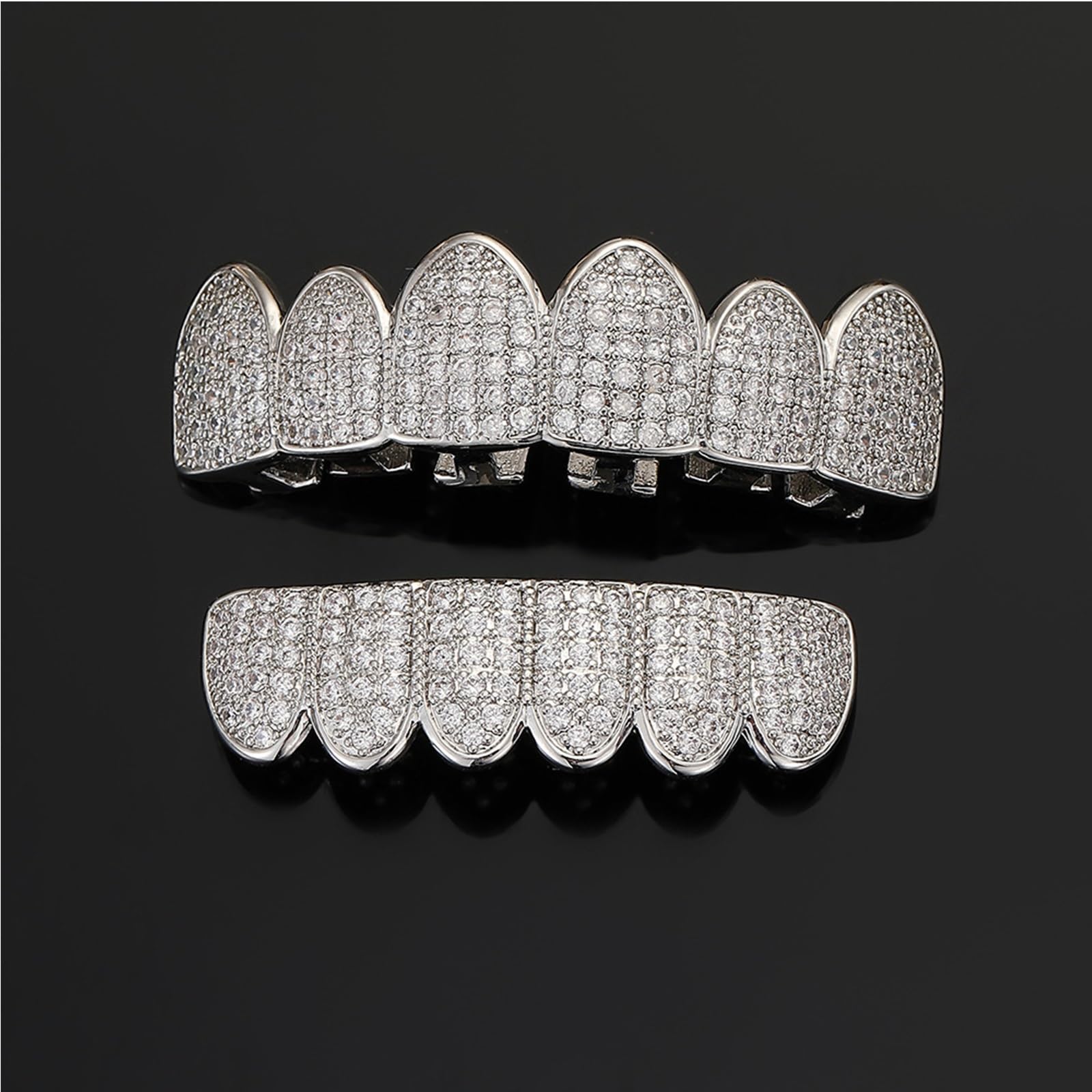 Grillz De Diamante Con Personalidad De Hip Hop Callejero Para Mujeres Y Hombres, Gorras Para Dientes Para Fiestas De Cosplay, Accesorios De Joyería, Disfraz De Rapero