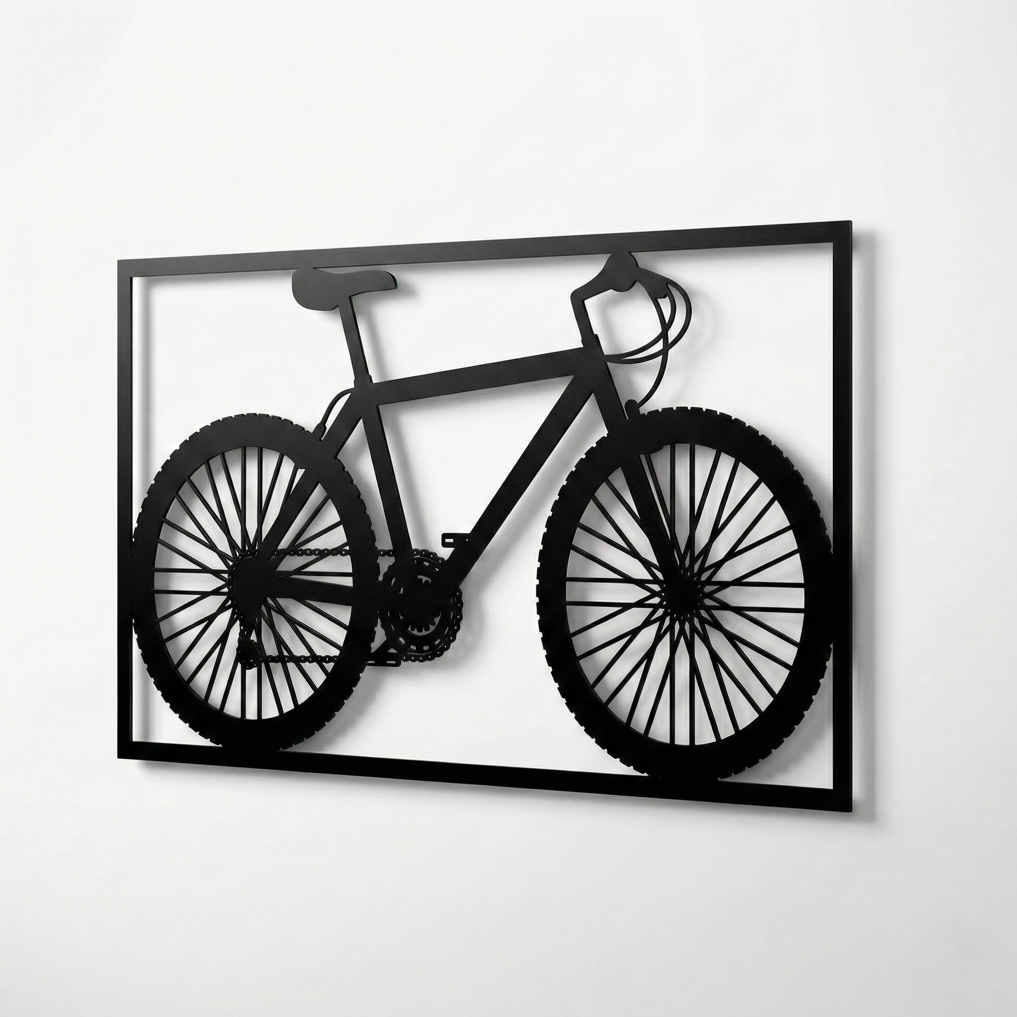 DEKADRON Decorazione da parete in metallo, decorazione da parete in metallo per ciclisti, regalo per amanti della bicicletta, decorazione per la casa, decorazione da parete, cartello in metallo per