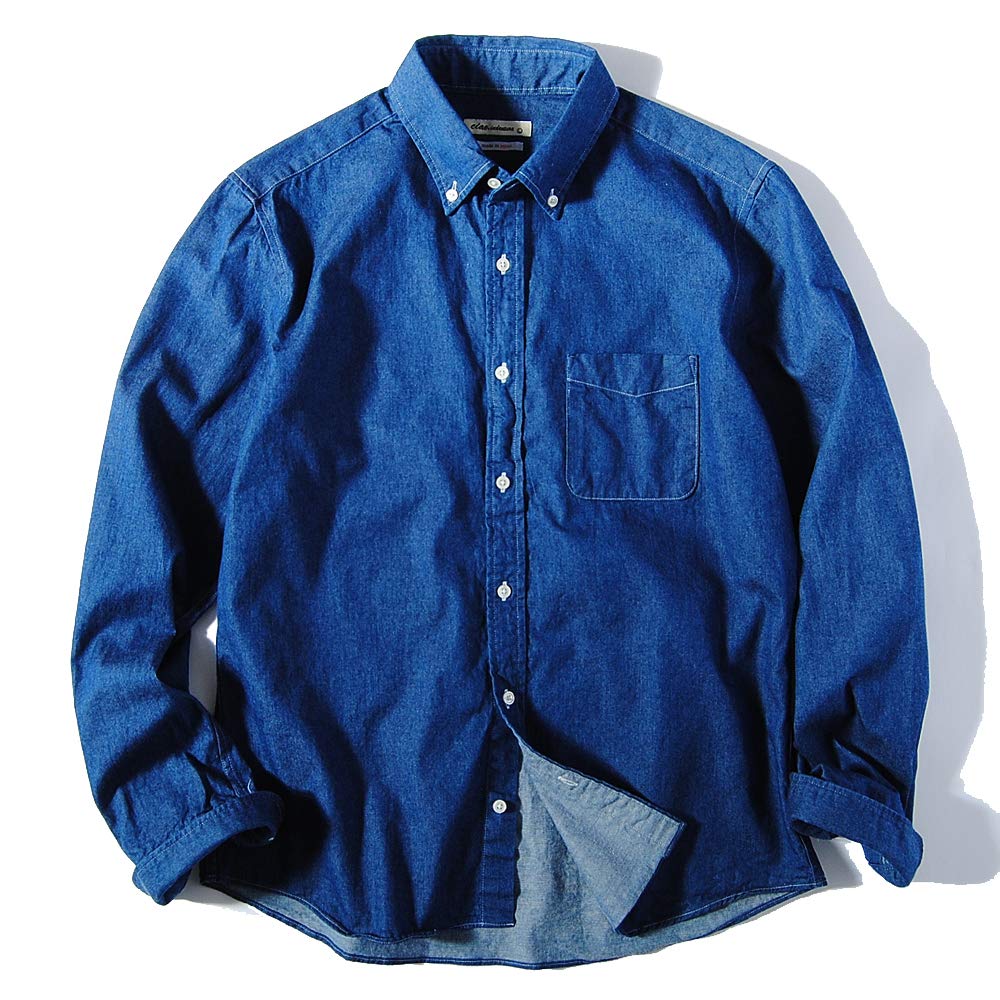 美品 トゥジュー デニムボタンダウンシャツ 比翼ボタン サイズ2 美品 トゥジュー デニムボタンダウンシャツ 比翼ボタン サイズ2