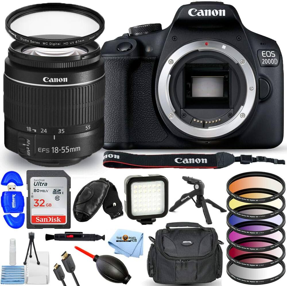 【超希少】Canon EOS-1n D2000 コレクターズアイテム Buy Canon EOS 2000D with EF-S 18-55mm III Lens Pro Bundle with