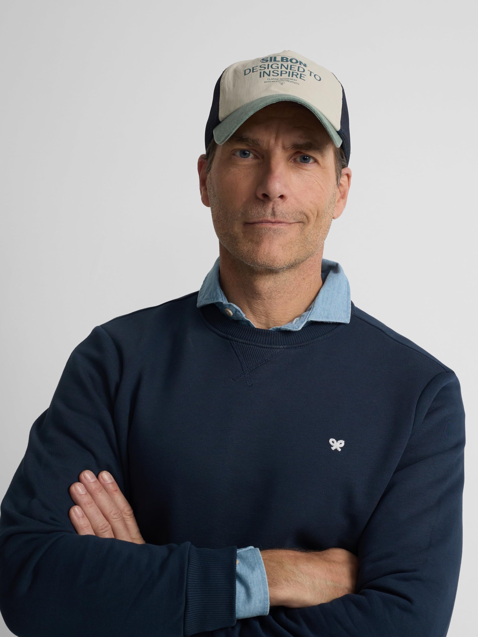SILBON Sudadera Minilogo para Hombre