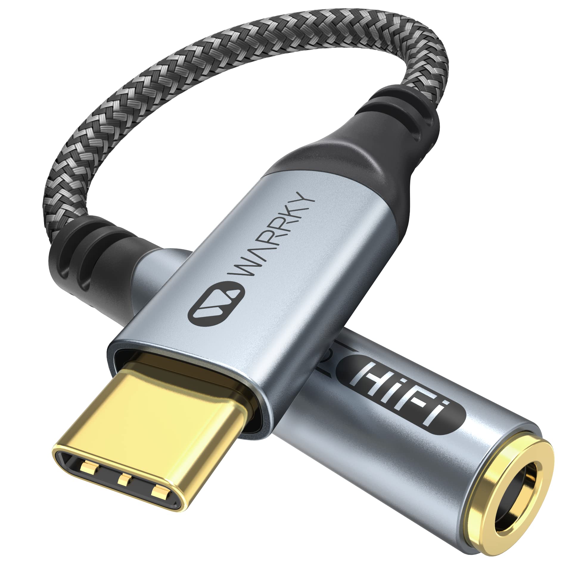 Buy USB C Headphones Adapter, WARRKY USB C to Aux Adapter [HiRes DAC