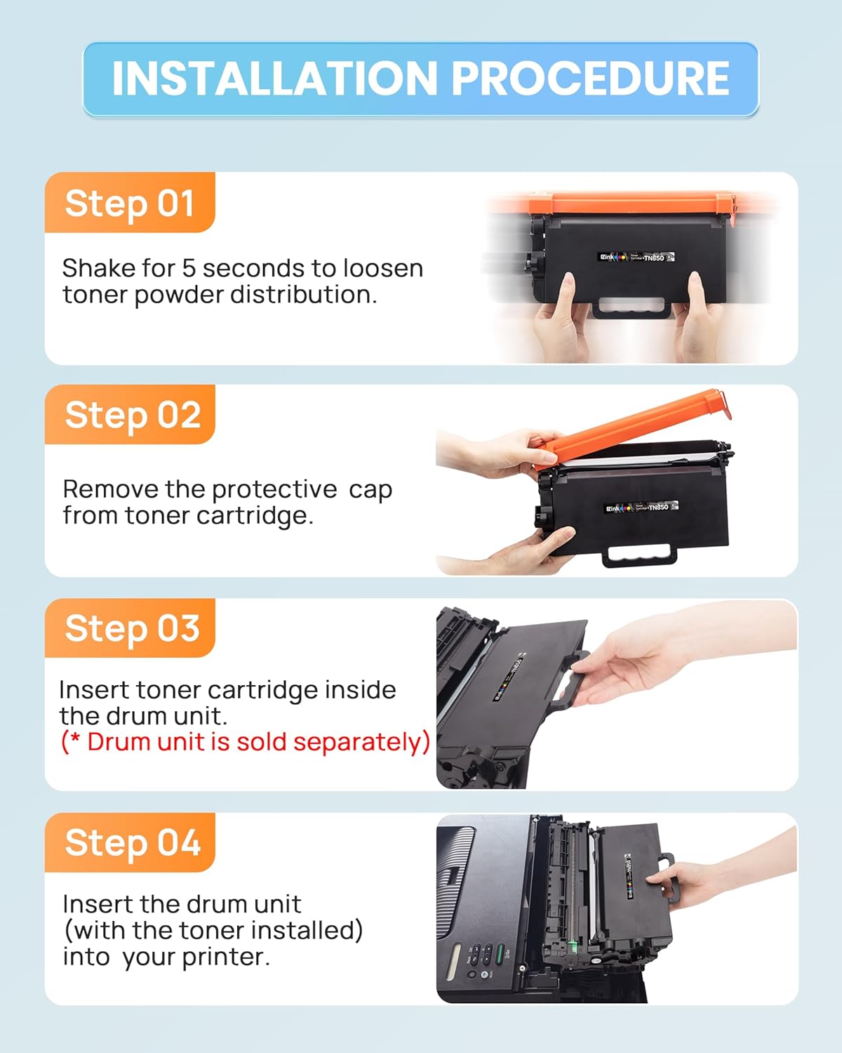 TN850 Toner Cartridges Compatible Replacement for Brother TN850 TN 850 TN-850 TN820 TN 820 TN880 Toner Cartridge to use with HL-L6200dw HL-L6200dwt MFC-L5900dw MFC-L5850dw MFC-L5700dw (2 Black)