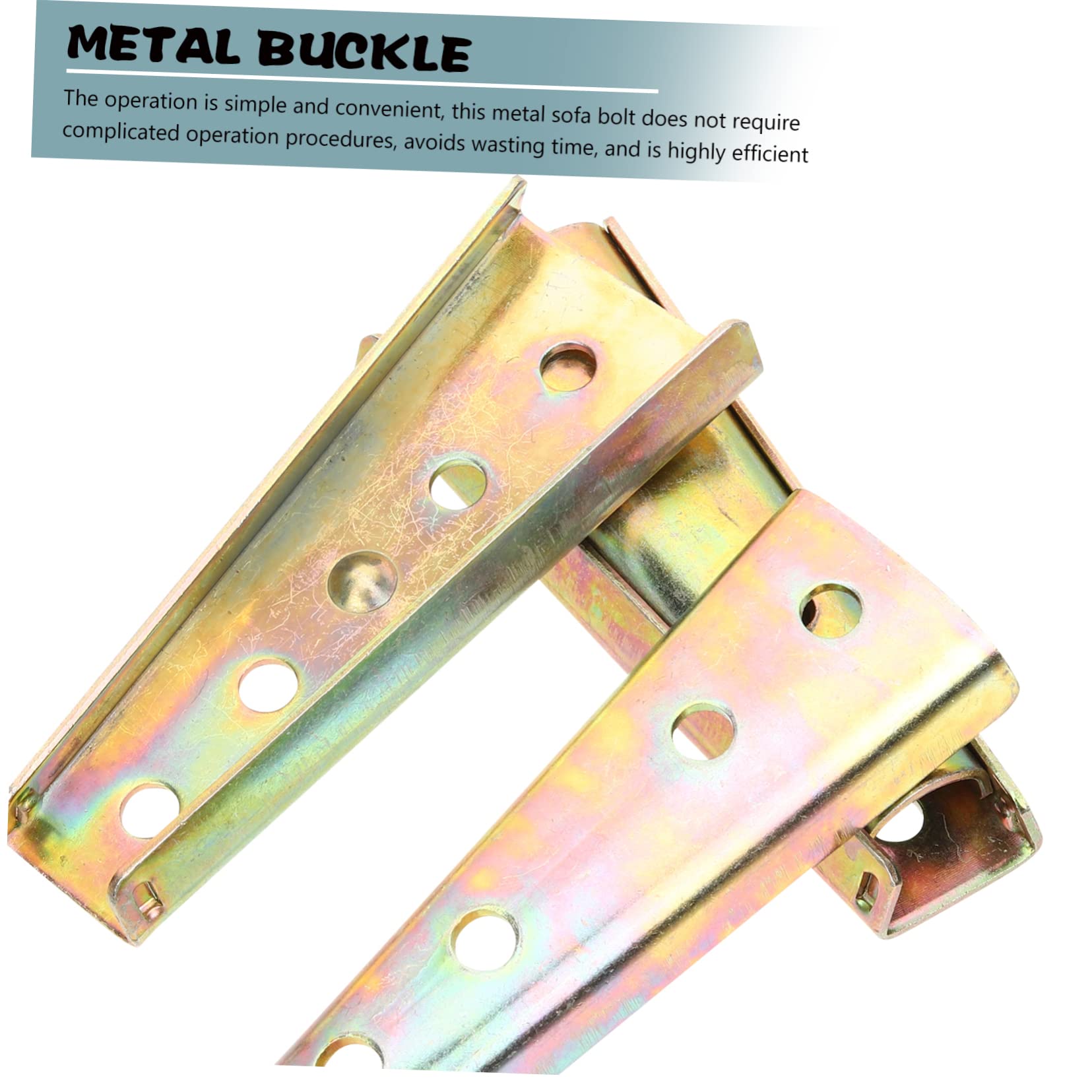 ULDIGI 4pairs Replacement Couch Latch Bracket Sofa Bolt Connector for Furniture Hardware Easy Install for Sectional Sofa Stability and Support