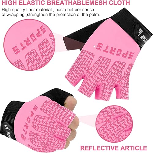 Miniatura 3 de Kids Fingerless Sport Cycling Glove, Non-Slip Toddler Half Finger Fishing Gloves for Child Climbing Riding Biking Outdoor Sports