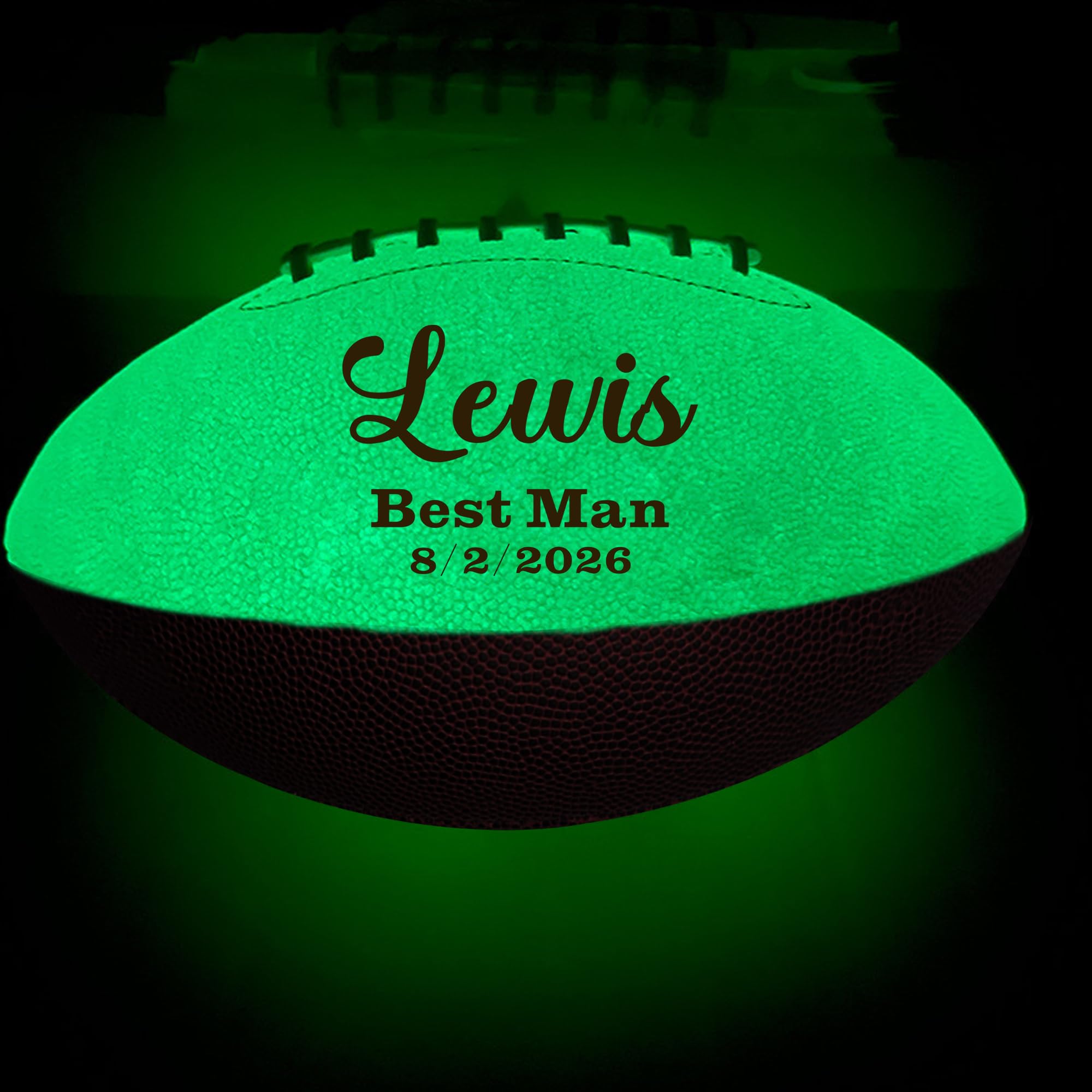 EDSG Custom Football Groomsmen Gifts 2026 Graduation Gifts for Him High School Personalized Footballs Junior Footballs Class of 2026 Full 12-Inch