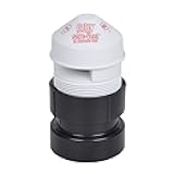 Oatey 39019 Sure-Vent 2-Inch ABS Adapter Bulk Pack, 1-1/2-Inch Air Admittance Valve, 1.5 Inch, Black