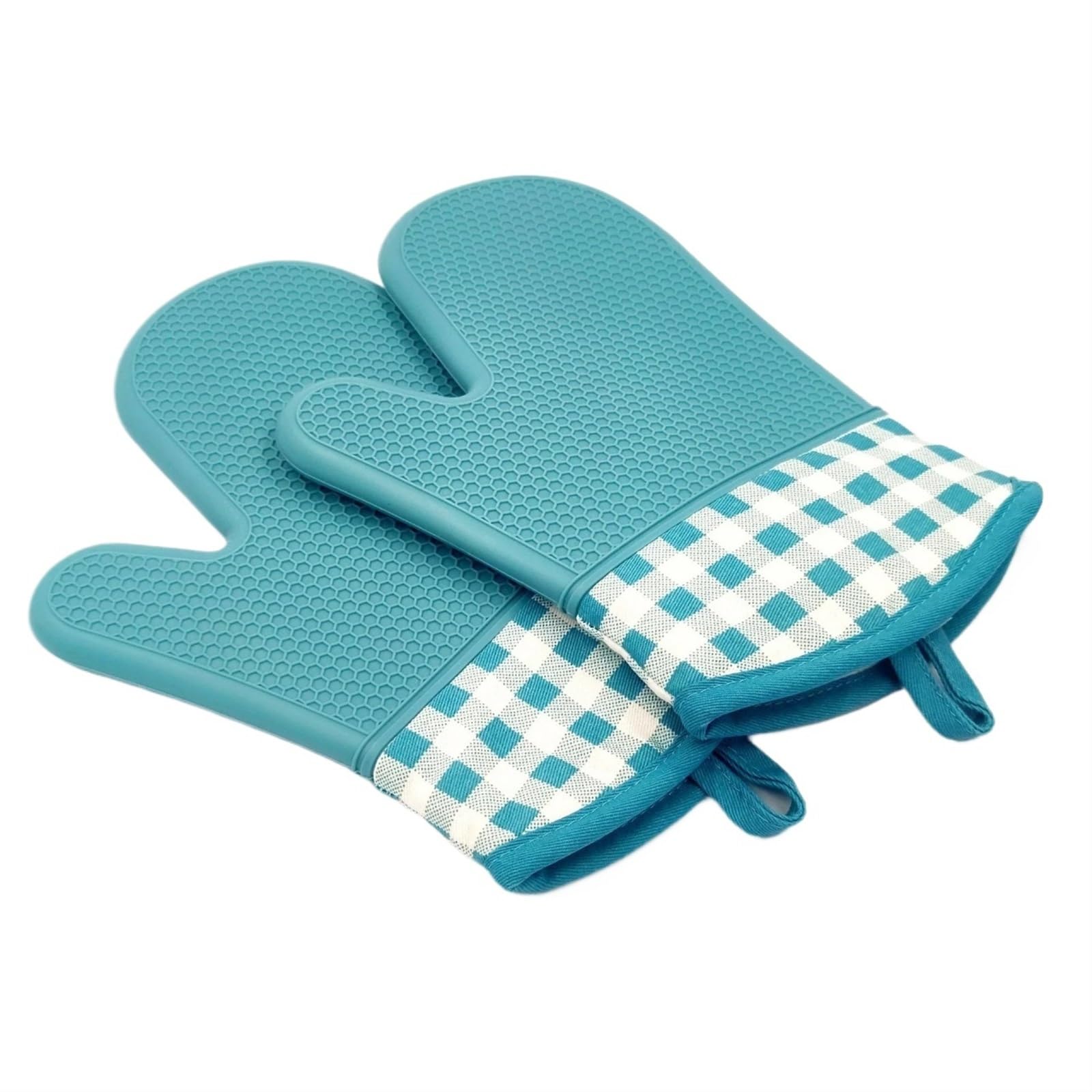 Oven Mitts 2pcs Short Silicone Professional Oven Gloves Microwave Insulation Thickened High Temperature Mitts