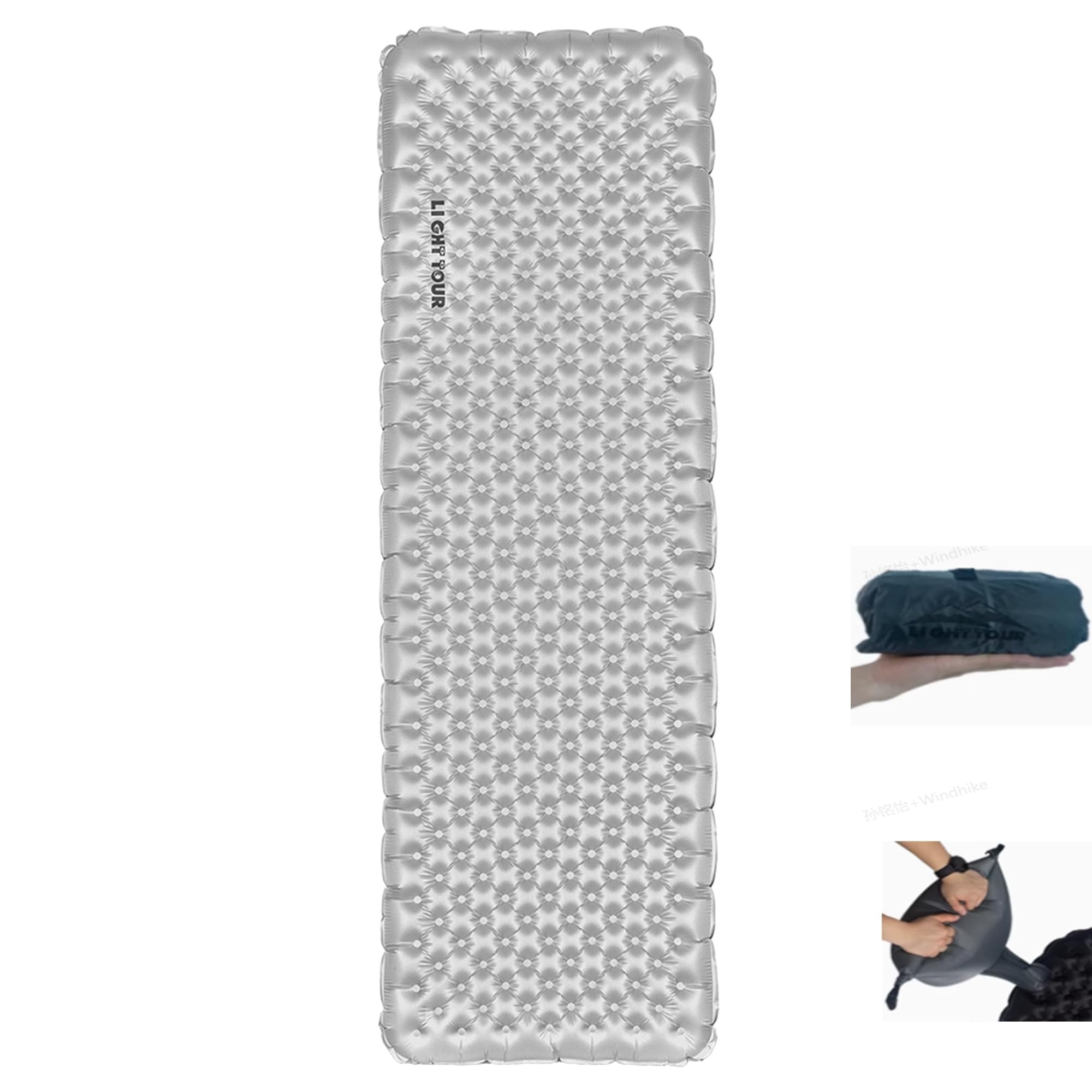 Matelas gonflable léger en nylon 20D pour randonnée outdoor