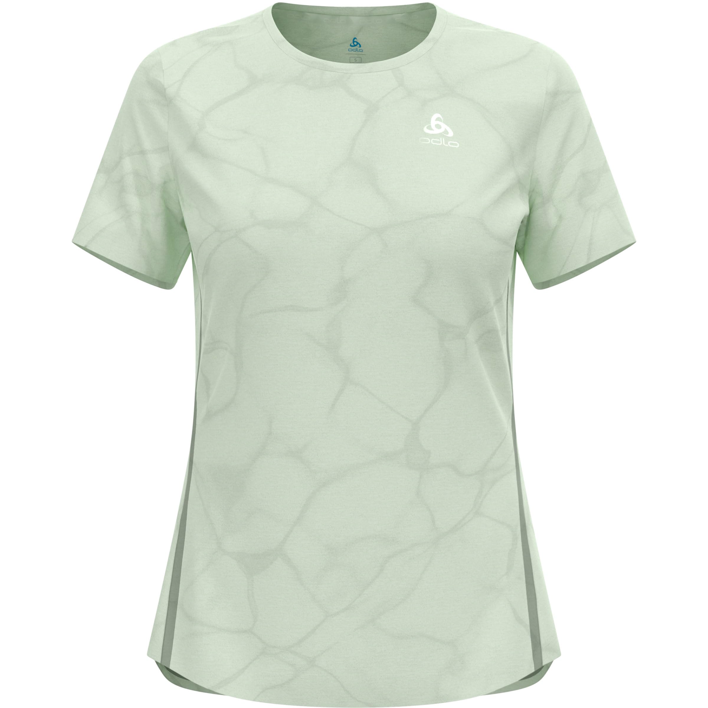 Odlo Zeroweight Engineered Chill-Tec Laufshirt Damen Salbei - Ambrosia Melange M