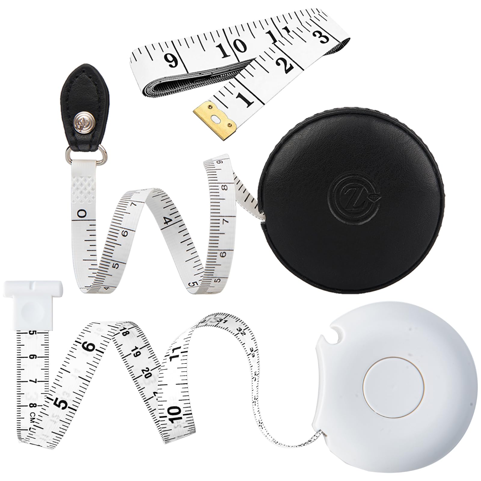 Tape Measure Body Measuring Tape 80inch/205cm Lock Pin Retract Tape Measure for Tailor Fitness Clothes Sewing Handcrafts Weight Loss Body Measurement