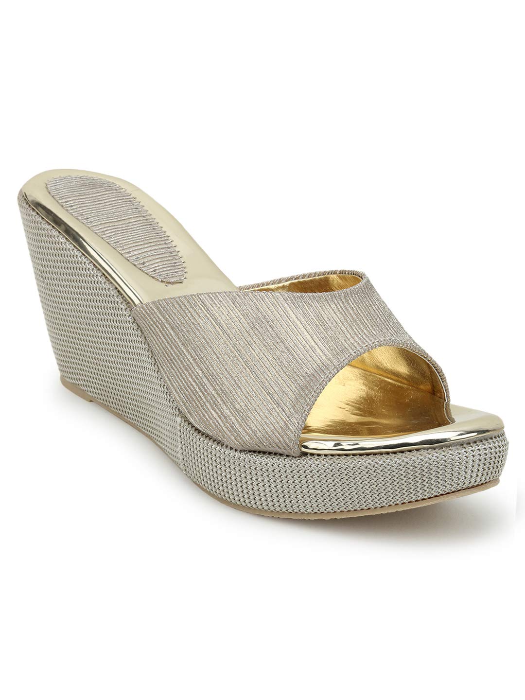 Fashion Box Women Heel Wedges Sandals (Silver, 8) (B08HQF68M3) Amazon Price History, Amazon Price Tracker