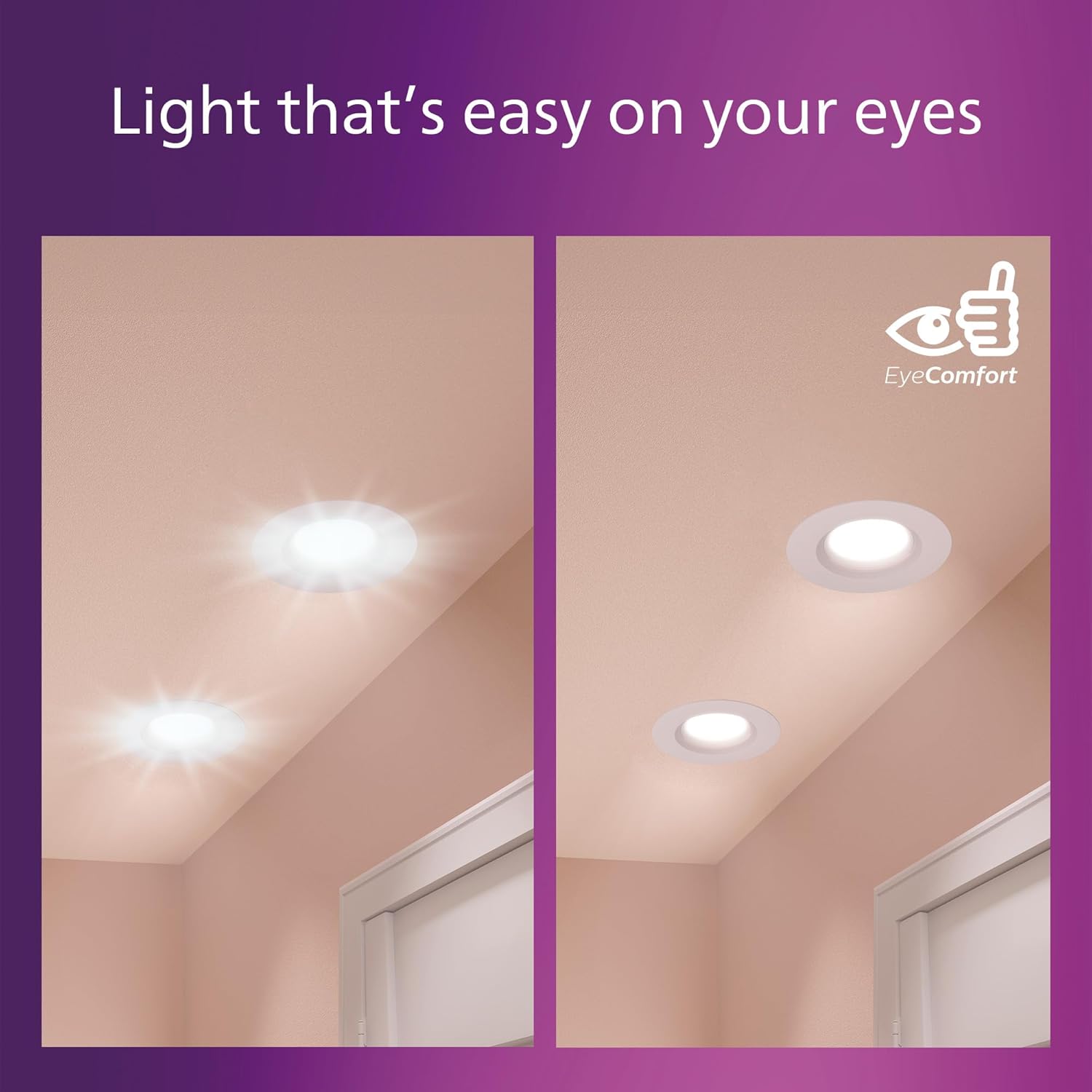 Philips LED Retrofit Downlight, 12 Lights, 5/6-inch, EyeComfort, Easy to Install, 5 CCT Settings, Soft White Light to Daylight, Dimmable, IC Rated, Long Lifetime, CRI 90