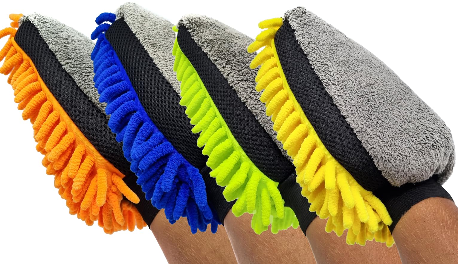 Éponge de nettoyage en microfibre de voiture | 6.229 | Éponge de voiture | Gant de lavage | Gant éponge de nettoyage | 6 pièces | Couleur aléatoire