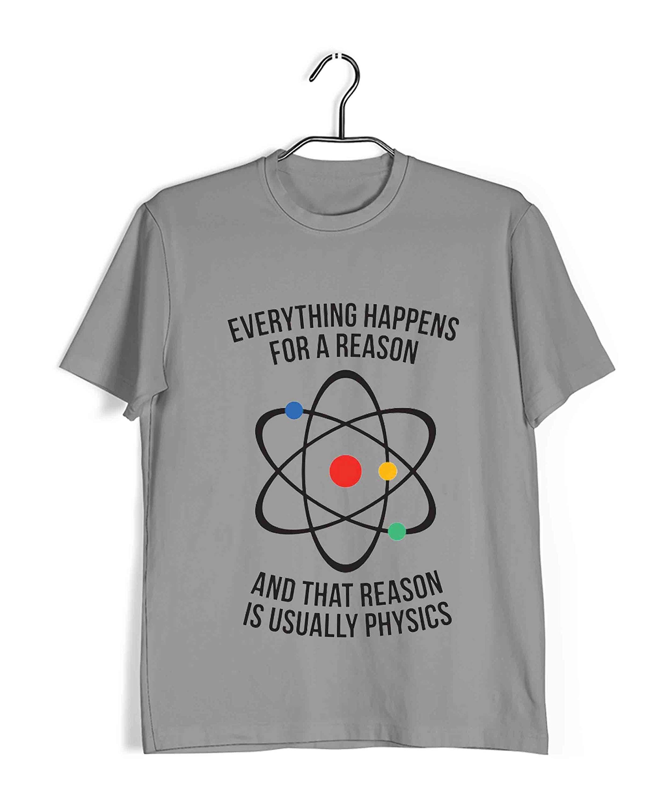 AaramkhorPhysics T-Shirt for Men | Physics is The Reason | Math | Regular Fit for Men Sizes S to 4XL|